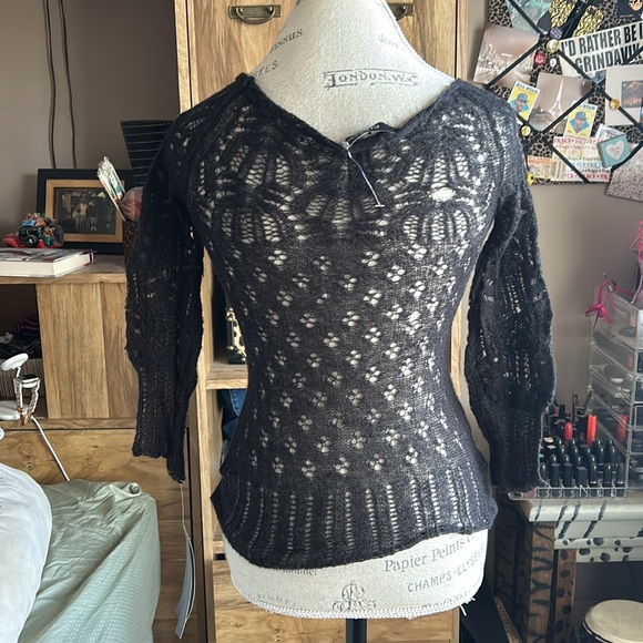 City Unltd Black Knit Sweater - XS NWT - Picture 5 of 6